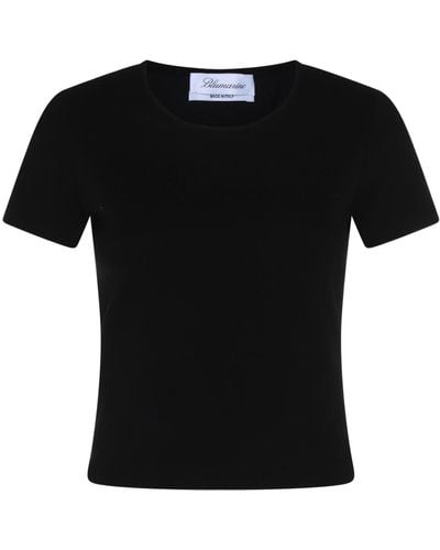 Blumarine Cotton T-shirt - Black