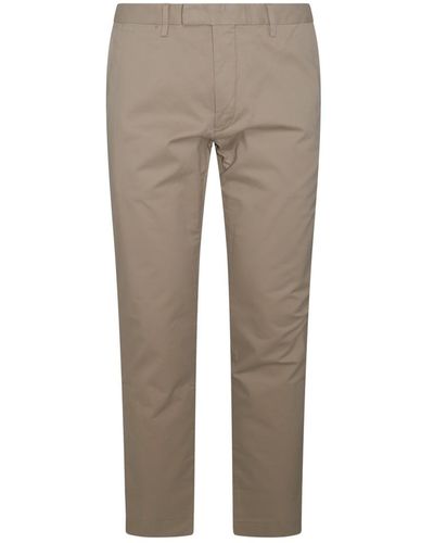 Polo Ralph Lauren Beige Cotton Trousers - Grey