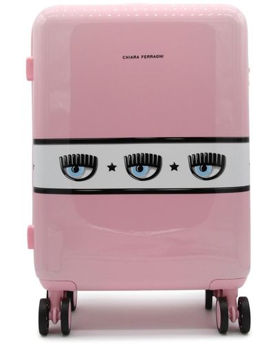 Chiara Ferragni Pink Cabin Suitcase