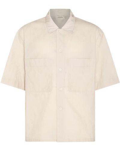 Lemaire White Cotton Shirt - Natural