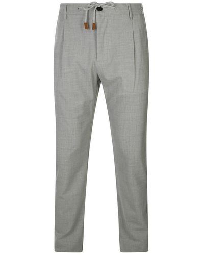 Eleventy Gray Wool Pants
