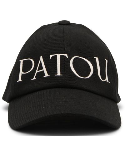 Patou And White Cotton Baseball Cap - Black