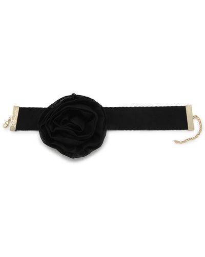 Blumarine Silk Croker Necklace - Black