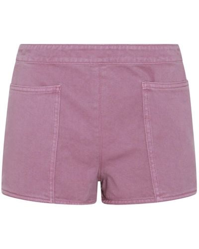 Max Mara Violet Cotton Alibi Shorts - Purple