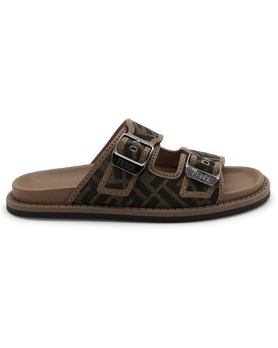 Fendi Tobacco Sandals - Brown