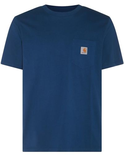 Carhartt Blue Cotton T-shirt