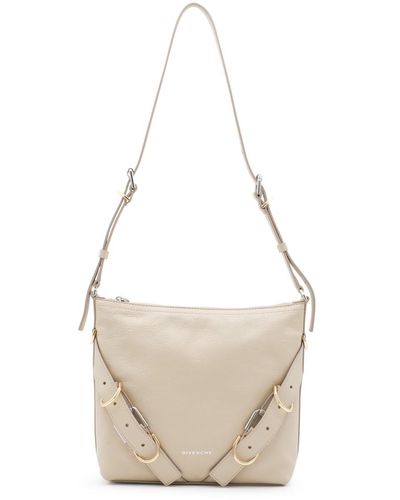 Givenchy Beige Leather Voyou Crossbody Bag - Natural