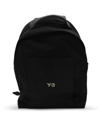 Y-3 Black Backpacks