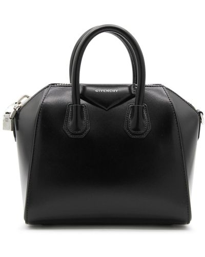 Givenchy Leather Antigona Mini Top Handle Bag - Black