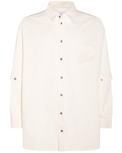 Off-White c/o Virgil Abloh White Cotton Shirt - Natural
