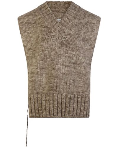 Maison Margiela Wool Knitwear - Brown