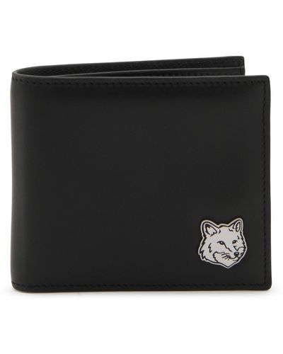 Maison Kitsuné Leather Wallet - Black