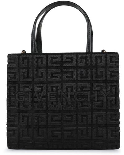 Givenchy Canvas Leather Mini G Tote Bag - Black