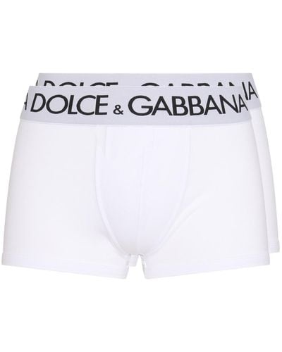 Dolce & Gabbana Cotton Set Of Boxers - White