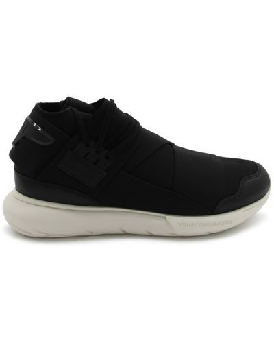 Y-3 Black And Off White Qasa Trainers