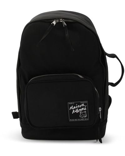 Maison Kitsuné Backpacks - Black