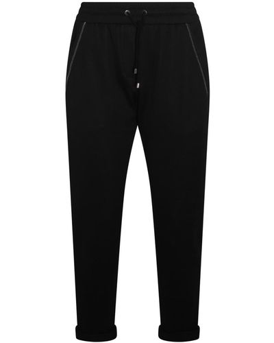 Brunello Cucinelli Cotton Trousers - Black
