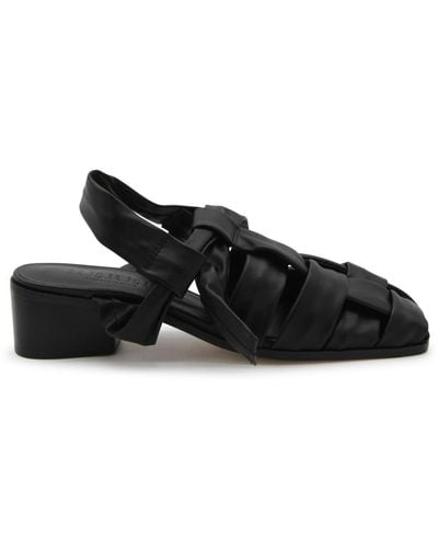 Hereu Leather Bena Sandals - Black