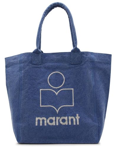 Isabel Marant Canvas Yenky Tote Bag - Blue