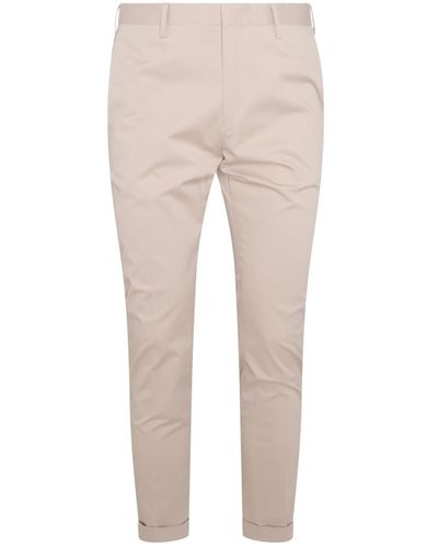 Paul Smith Beige Cotton Blend Trousers - Natural