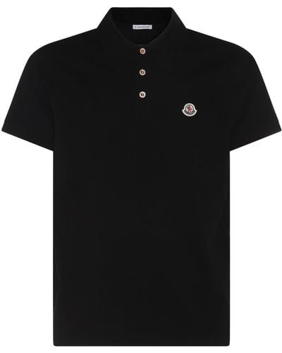 Moncler Cotton Polo Shirt - Black