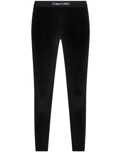 Tom Ford Viscose Trousers - Black