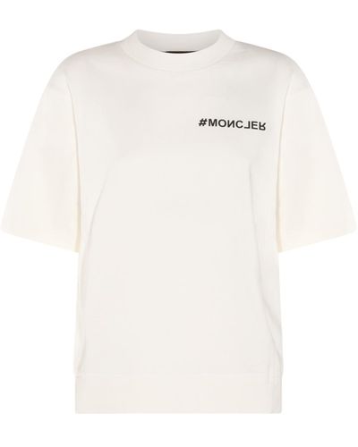 3 MONCLER GRENOBLE And Black Cotton T-shirt - White