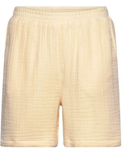 Daily Paper Yellow Cotton Shorts - Natural