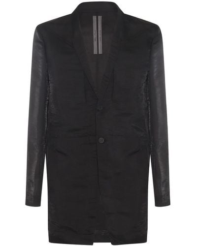 Rick Owens Silk Blazer - Black