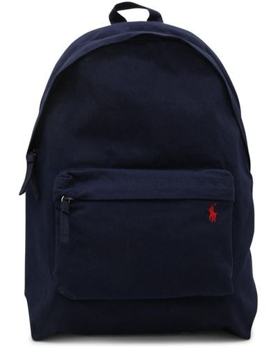 Polo Ralph Lauren Blue Cotton Backpack