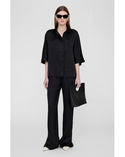 Anine Bing Julia Shirt - Black