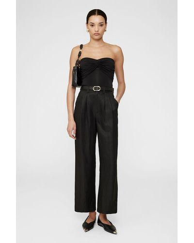 Anine Bing Carrie Ankle Pant - Black