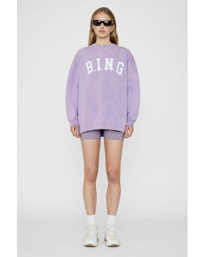 Anine Bing Tyler Sweatshirt - Purple