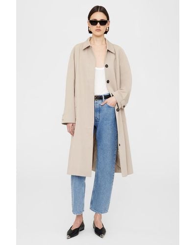 Anine Bing Randy Oversized Trench - Natural