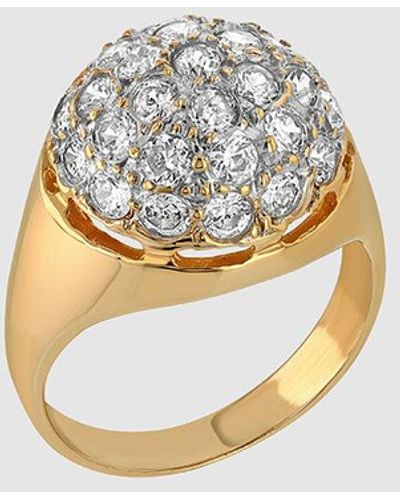 Anine Bing Diamond Dome Ring - White