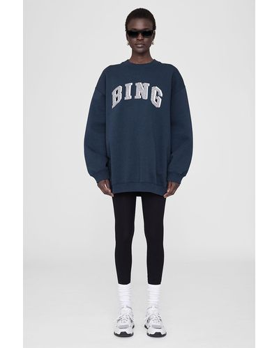Anine Bing Tyler Sweatshirt Bing - Blue