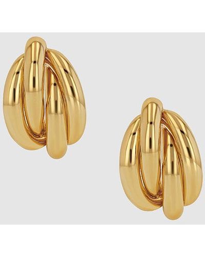 Anine Bing Knot Earrings - Metallic