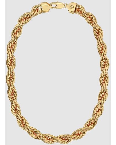 Anine Bing Twist Rope Necklace - Metallic