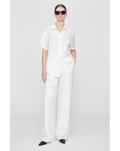 Anine Bing Carrie Pant - White