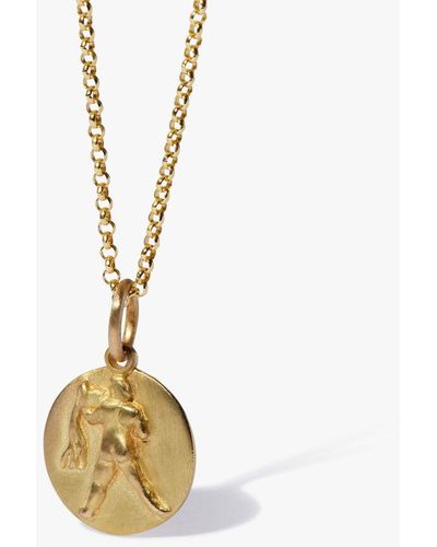 Annoushka Zodiac 18ct Yellow Gold Aquarius Necklace - Metallic