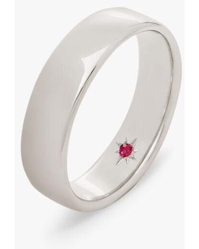 Annoushka 18ct White Gold 5mm Wedding Ring
