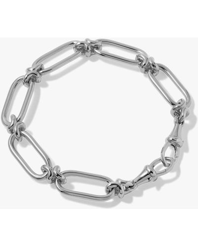 Annoushka Knuckle 14ct White Gold Heavy Chain Bracelet - Metallic