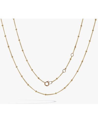 Annoushka 14ct Yellow Gold Short Saturn Chain Necklace - Metallic