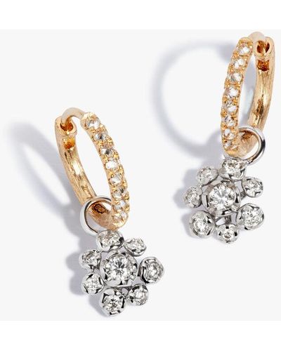 Annoushka Marguerite 18ct Yellow Gold Diamond Earrings - Metallic