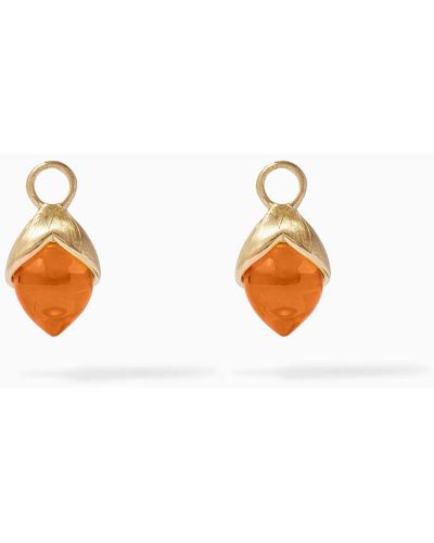 Annoushka 18ct Yellow Gold Citrine Earring Drops - Pink