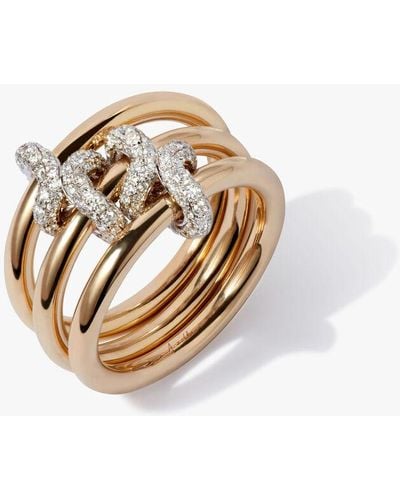 Annoushka Knuckle 14ct Gold Diamond Ring - Metallic