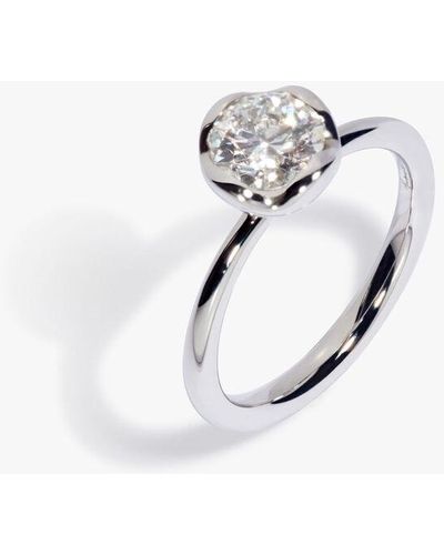 Annoushka Marguerite 18ct White Gold 1ct Diamond Engagement Ring - Metallic