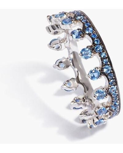 Annoushka Crown 18ct White Gold Sapphire Eternity Ring