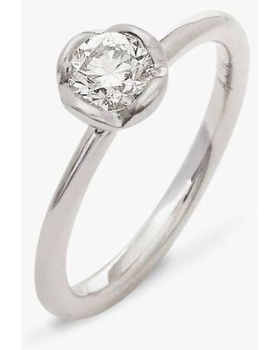 Annoushka Marguerite 18ct White Gold Solitaire Diamond Engagement Ring