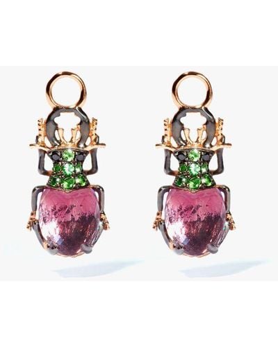 Annoushka 18kt Rose Gold Diamond Mythology Beetle Ring - Multicolour